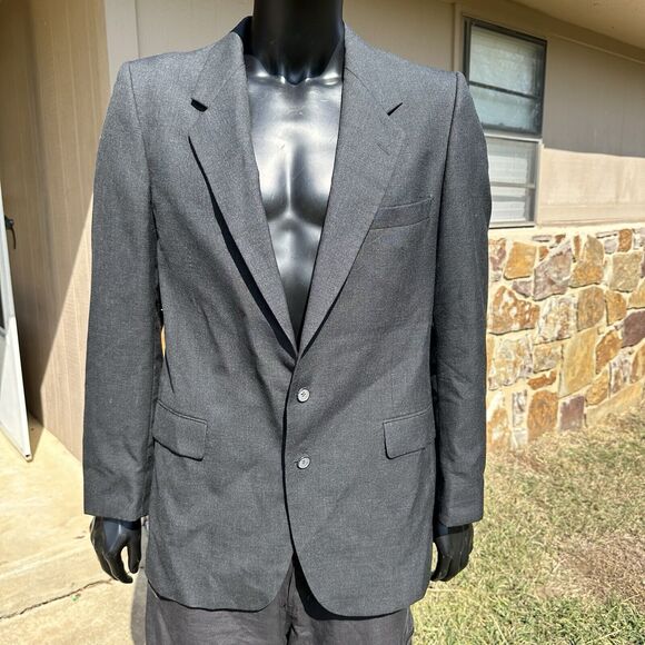 Vintage Yves Saint Laurent‎ Blazer Jacket Mens Size 50 Wool YSL Sport Coat - Picture 1 of 10